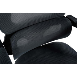 Chaise de bureau Gander gris foncé