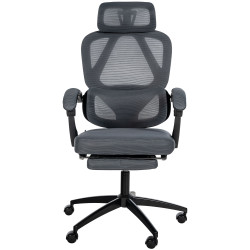 Chaise de bureau Gander gris foncé