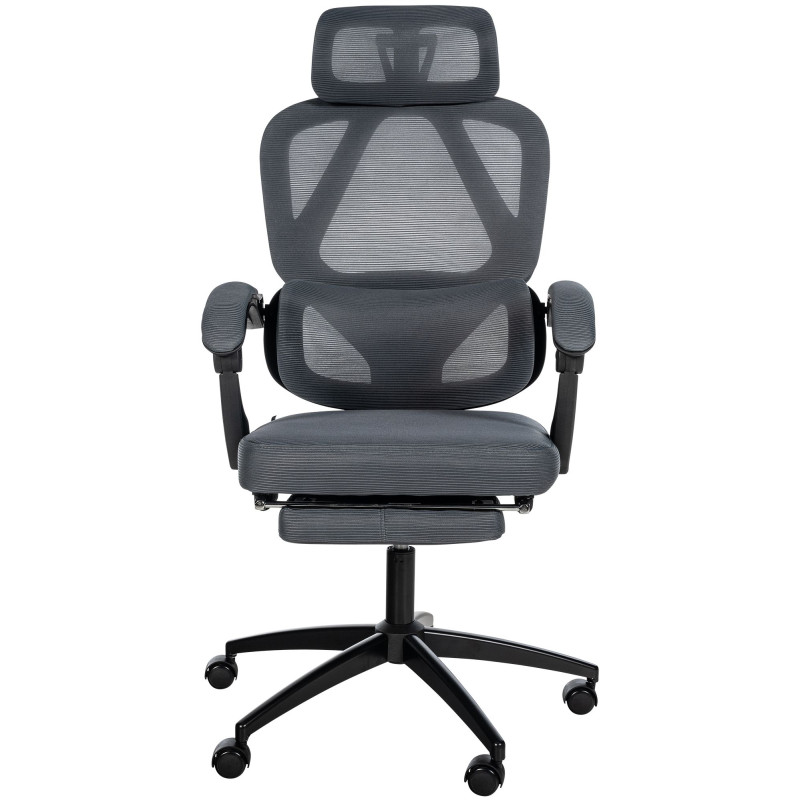 Chaise de bureau Gander gris foncé