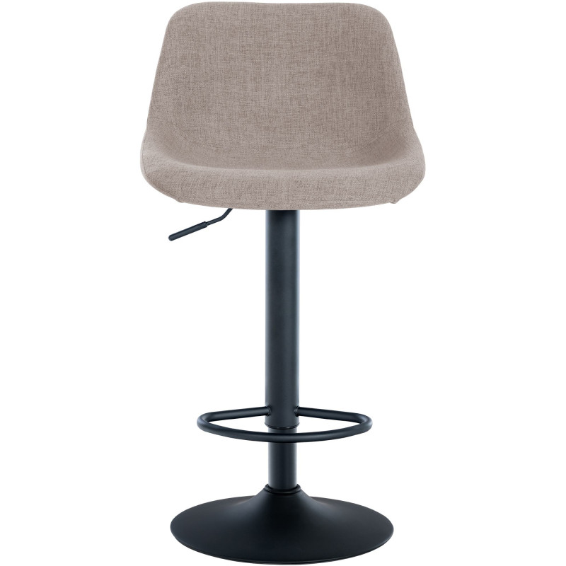 Tabouret de bar Loft, tissu, taupe