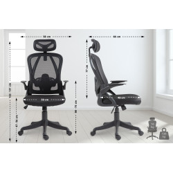 Chaise de bureau Taos noir