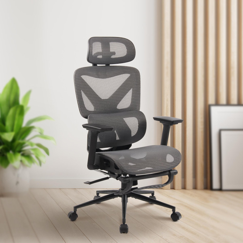Chaise de bureau Reston noir/gris