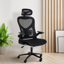 Chaise de bureau Roseburg noir