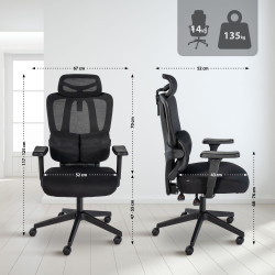 Chaise de bureau Altamont noir