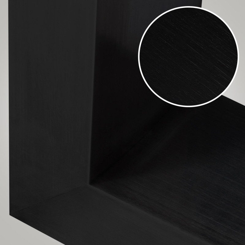 2x pieds de tables à manger Velden 70 cm noir