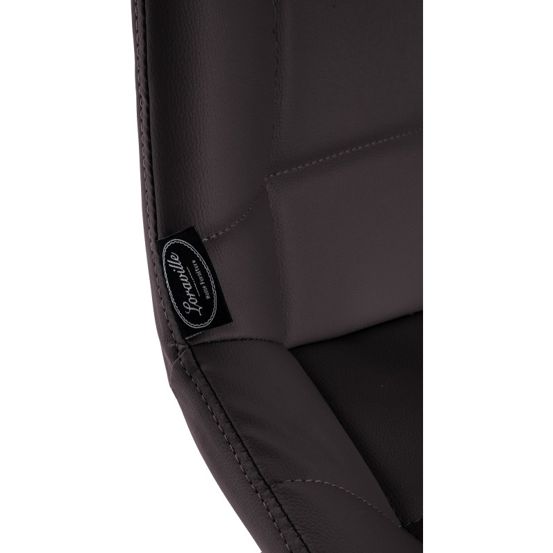 Sgabello da bar Weston, similpelle, marrone