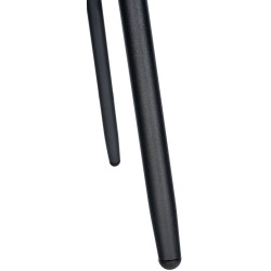 Taburete de bar Weston de terciopelo, negro