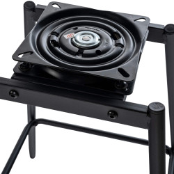 Tabouret de bar pivotant Weston, similicuir, noir