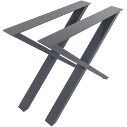 2x pieds de tables à manger Swift M gris