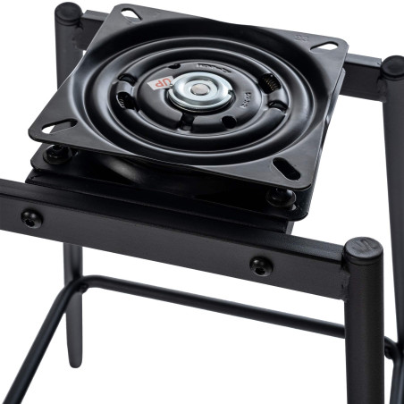 Tabouret de bar pivotant Weston, velours, marron