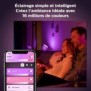 Philips Hue White é Color Ambiance, lampe Iris, compatible Bluetooth, Noir, fonctionne avec Alexa, Google Assistant et Apple Hom