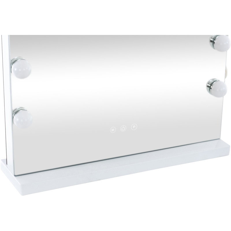 Miroir de maquillage Murrieta blanc