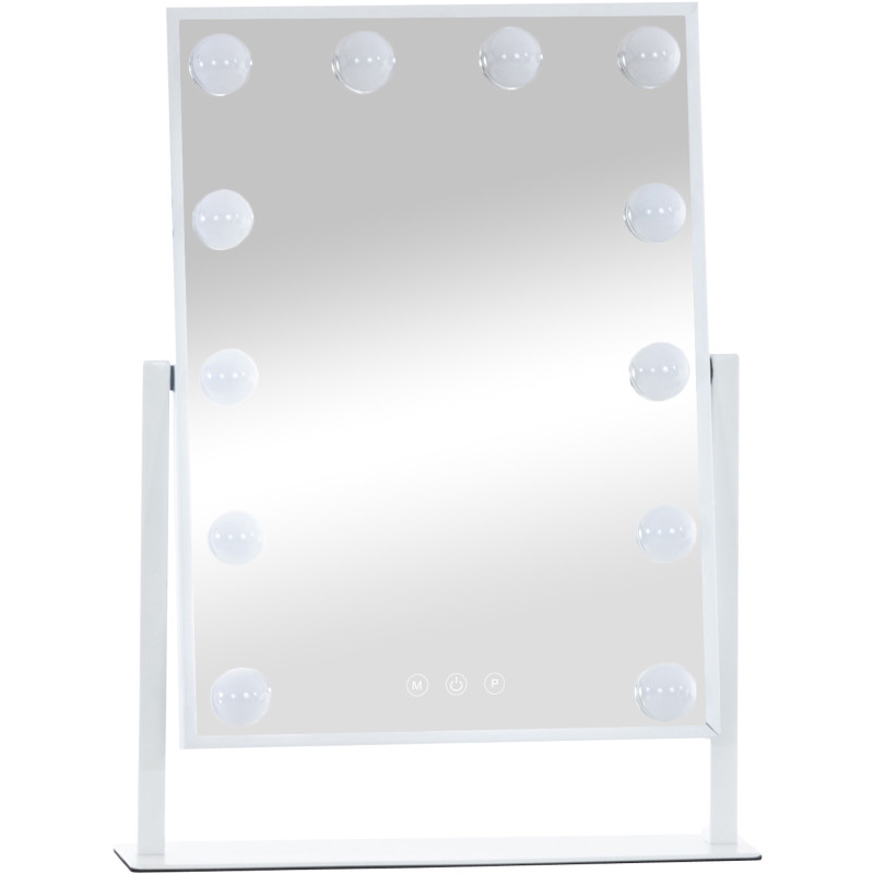 Miroir de maquillage Yaren blanc