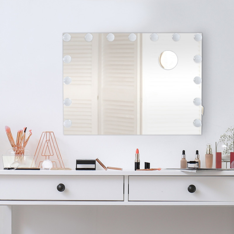 Miroir de maquillage Marlene blanc