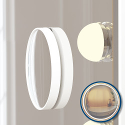 Miroir de maquillage Norlina avec Bluetooth blanc