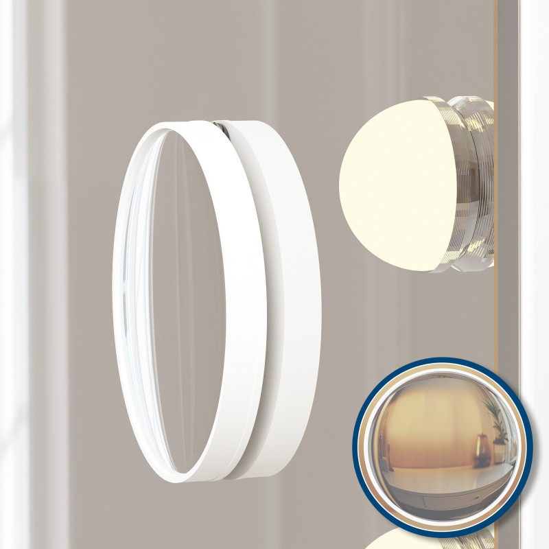 Miroir de maquillage Norlina avec Bluetooth blanc