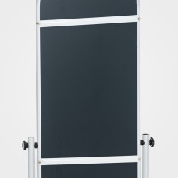 Miroir ovale sur pied Nane blanc
