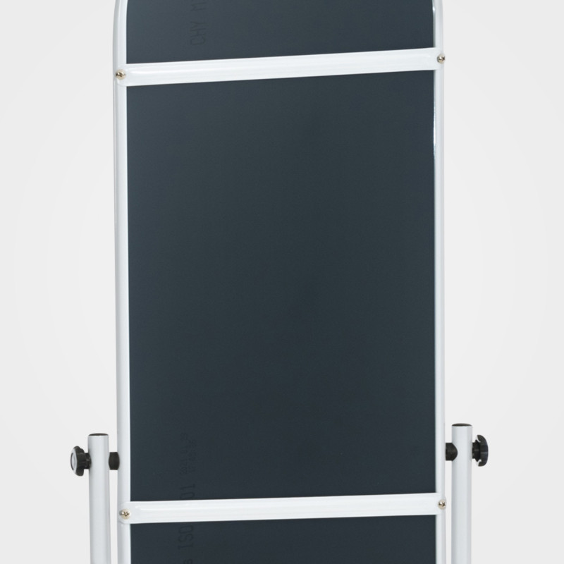 Miroir ovale sur pied Nane blanc