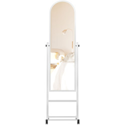 Miroir sur pied Evoir blanc