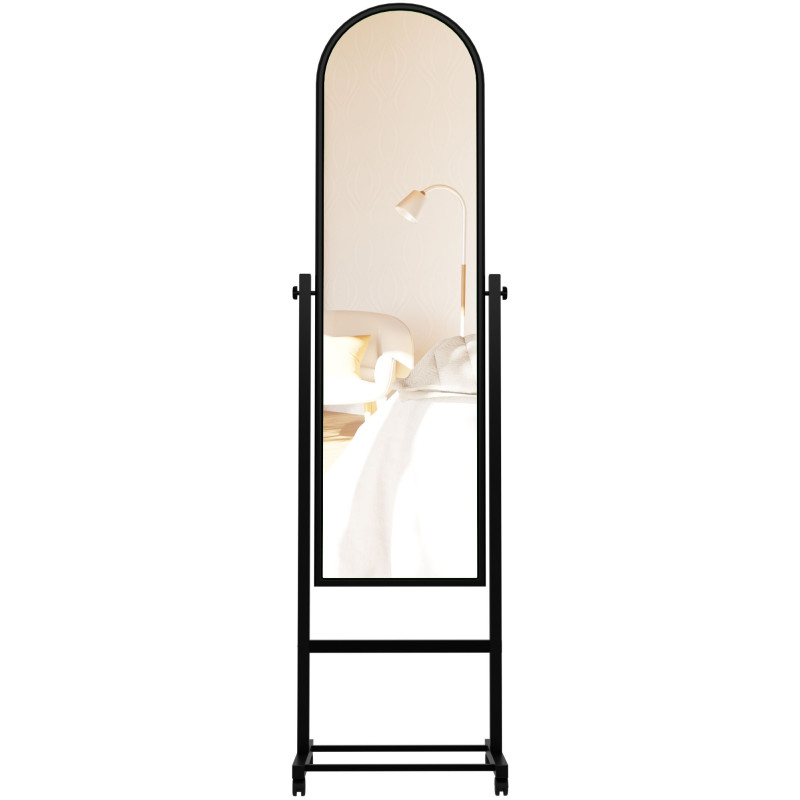 Miroir sur pied Evoir noir