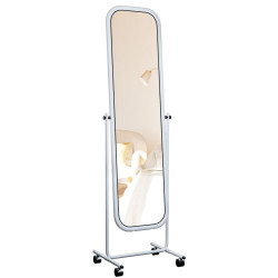 Miroir sur pied carré Medusa blanc