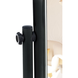 Miroir sur pied carré Medusa noir