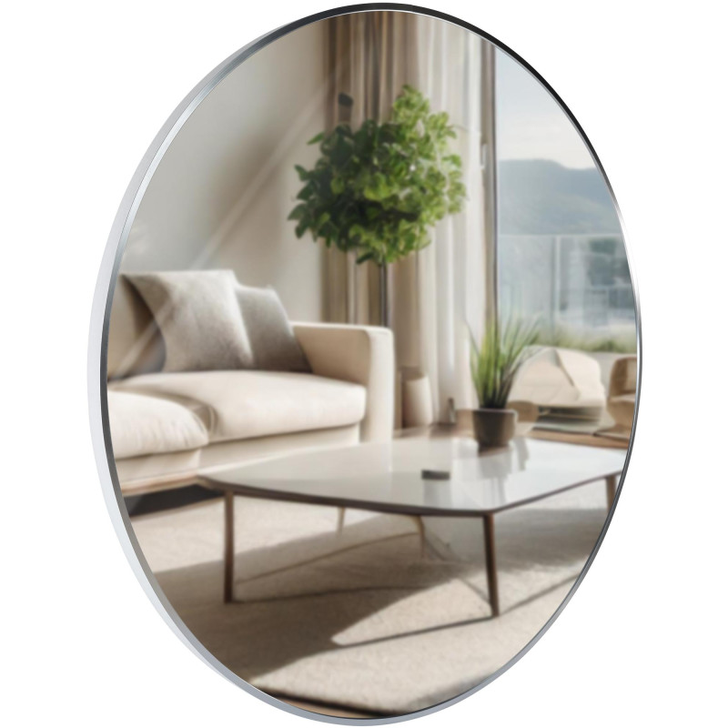 Miroir mural Elsie XL argent
