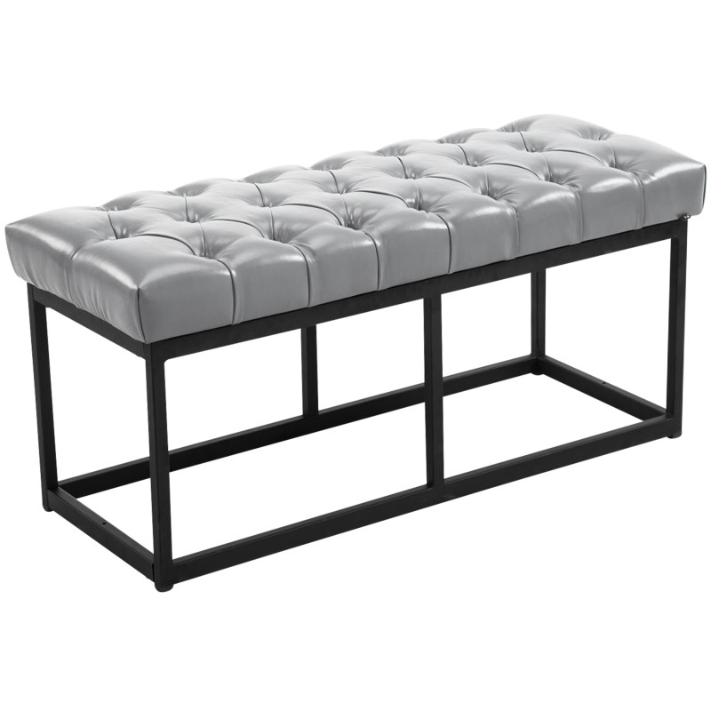 Banc en cuir artificiel Amun B100