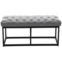 Banc en cuir artificiel Amun B100
