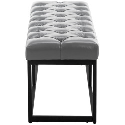 Banc en cuir artificiel Amun B100