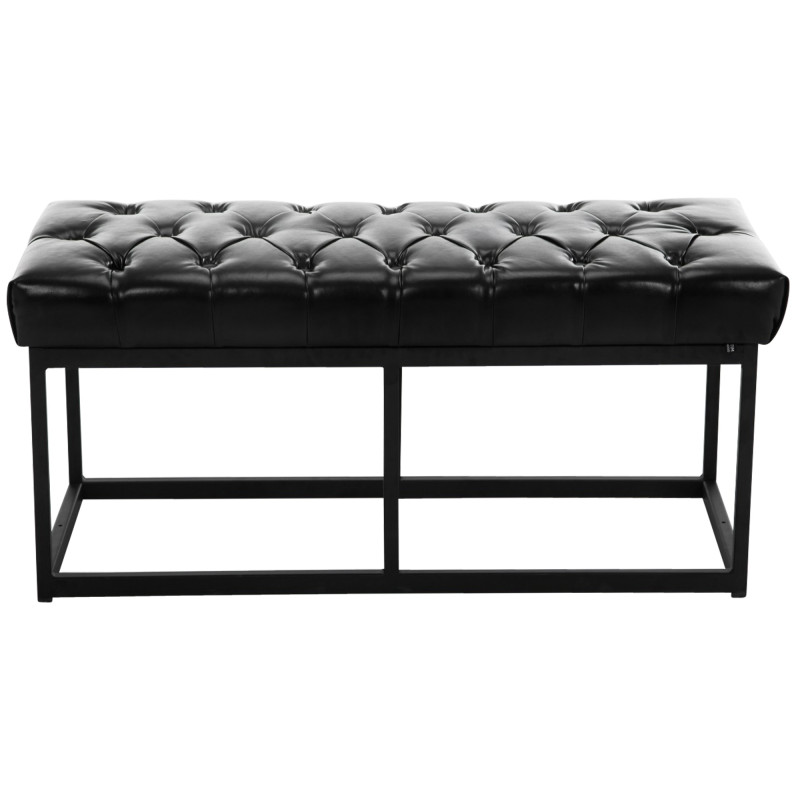 Banc en cuir artificiel Amun B100