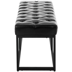 Banc en cuir artificiel Amun B100