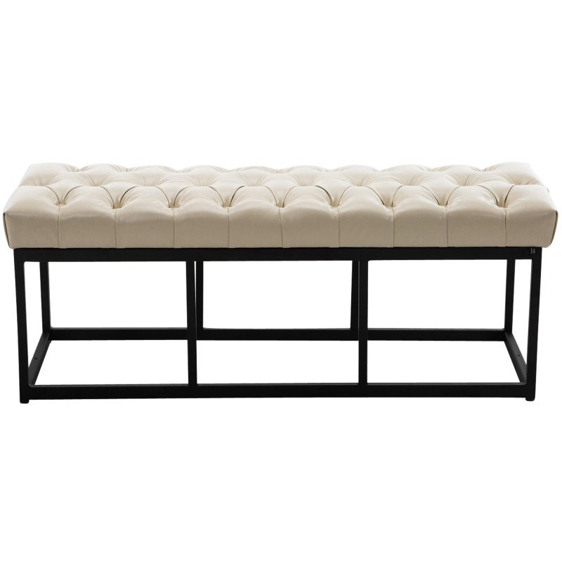 Banc en cuir artificiel Amun B120