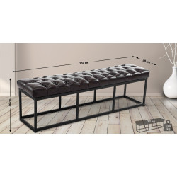 Banquette Amun en cuir artificiel W150