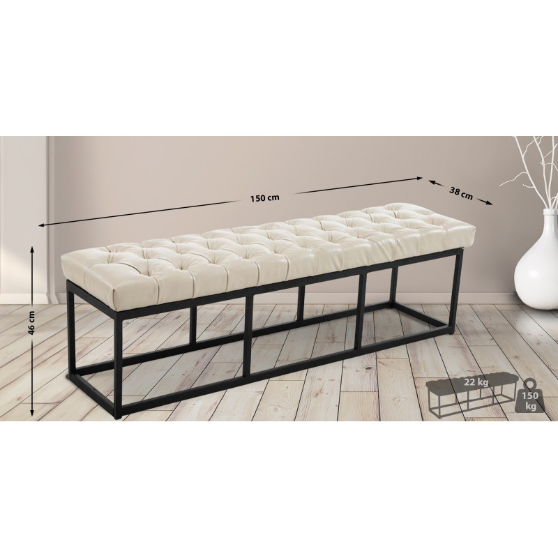 Banquette Amun en cuir artificiel W150