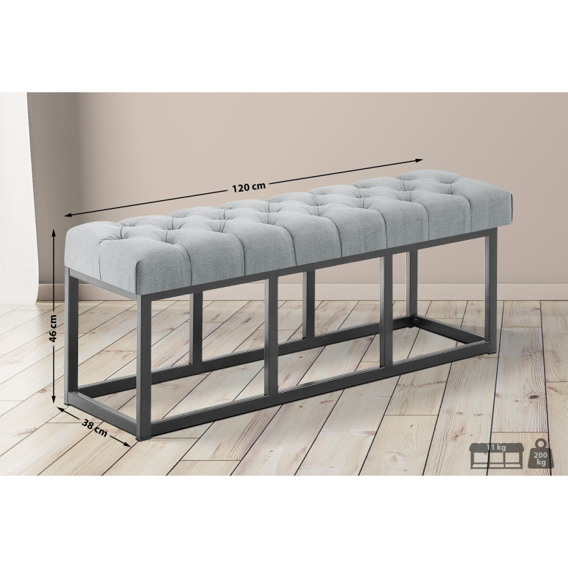 Banc Amun tissu B120