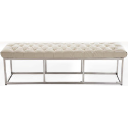 Banc en cuir artificiel Amun E150