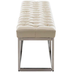 Banc en cuir artificiel Amun E150