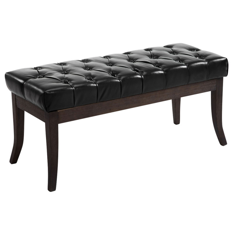 Banc Ramsès simili cuir antique foncé 100