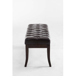 Banc Ramsès simili cuir antique foncé 100