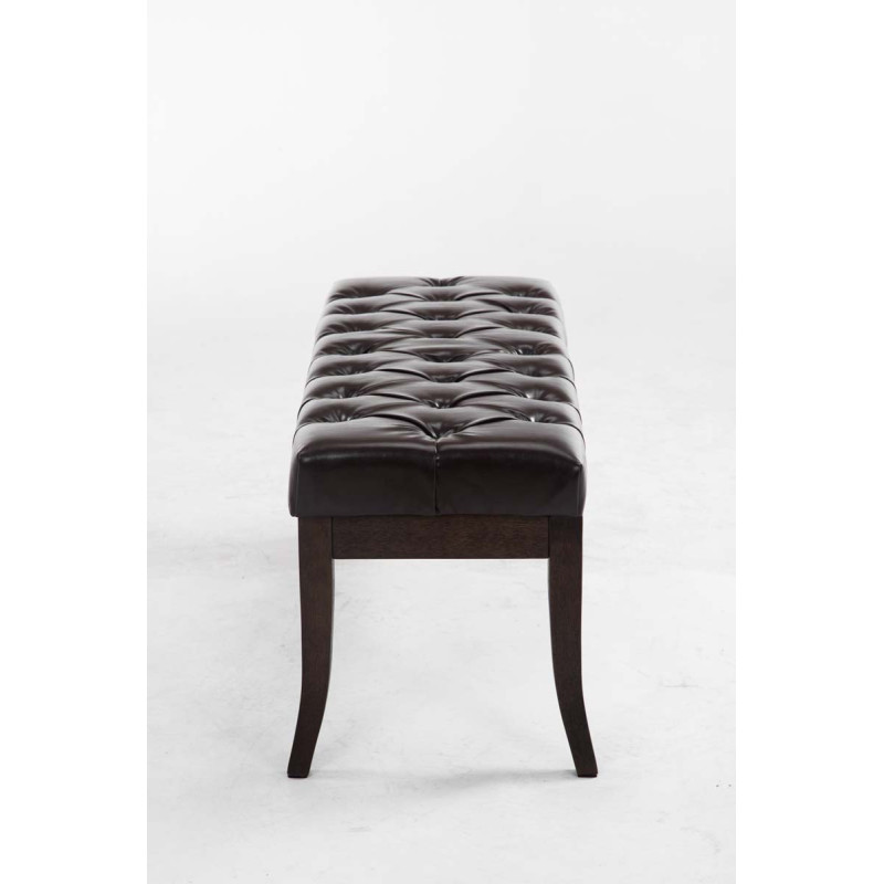Banc Ramsès simili cuir antique foncé 100