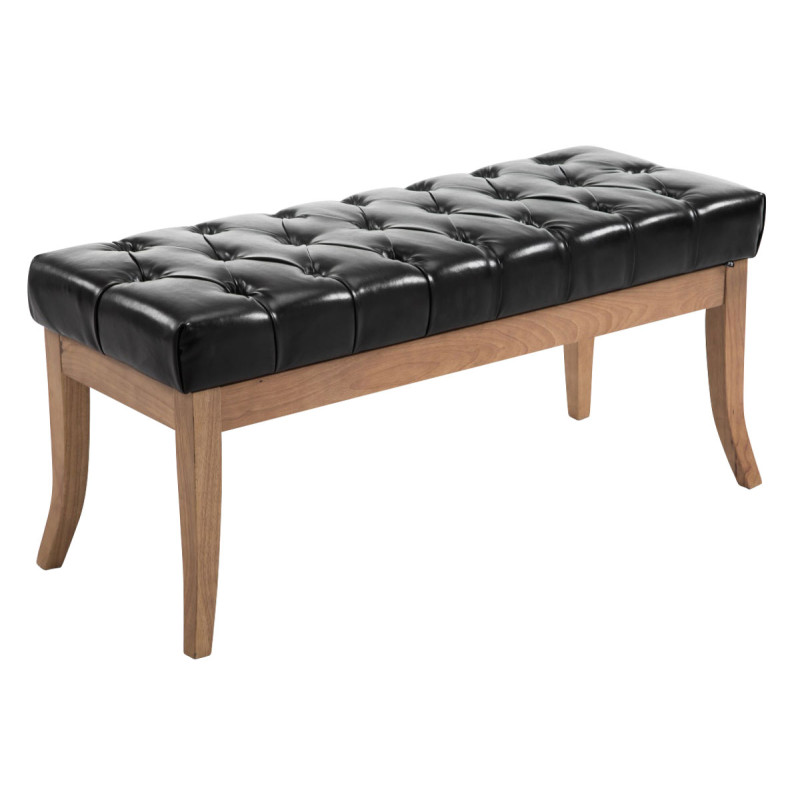 Banc Ramsès simili cuir antique clair 100