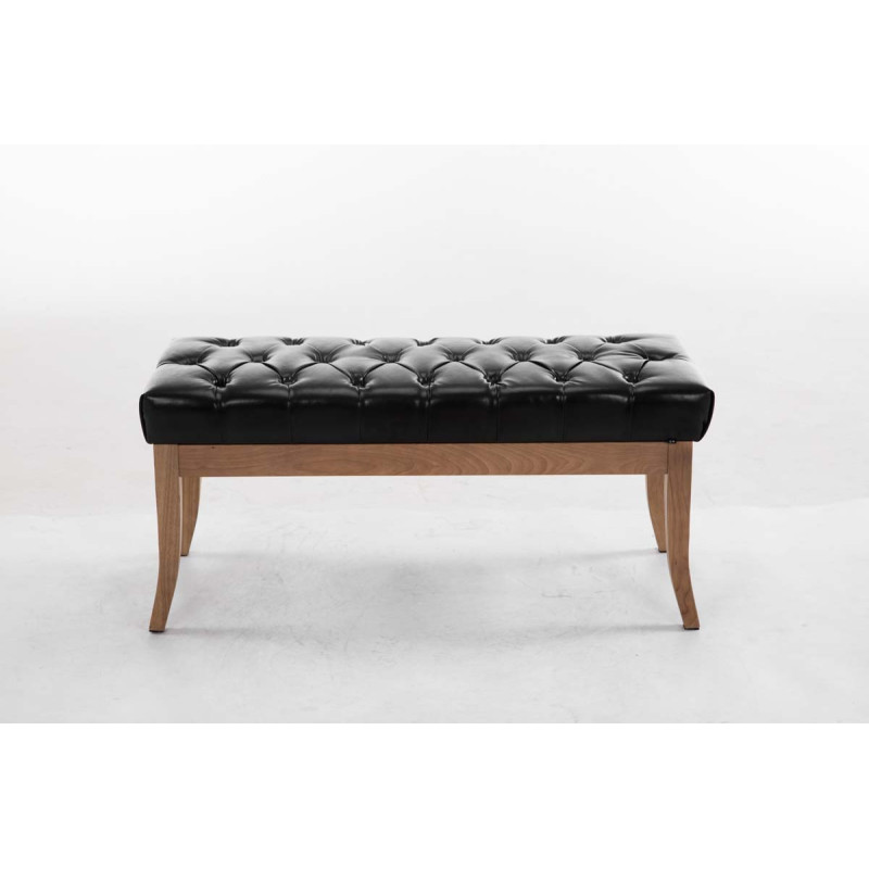 Banc Ramsès simili cuir antique clair 100