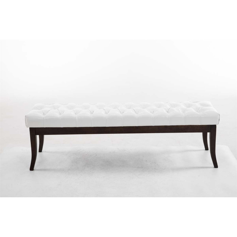 Banc Ramsès simili cuir antique foncé 150