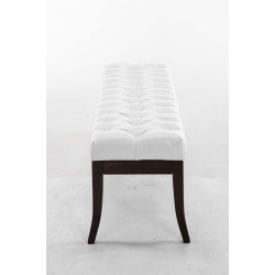 Banc Ramsès simili cuir antique foncé 150
