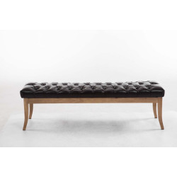 Banc Ramsès, cuir artificiel antique clair 150