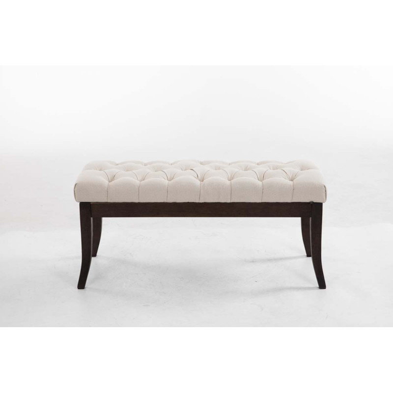 Banc Ramsès en tissu antique foncé 100