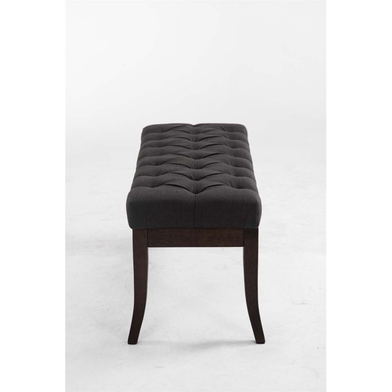 Banc Ramsès en tissu antique foncé 100