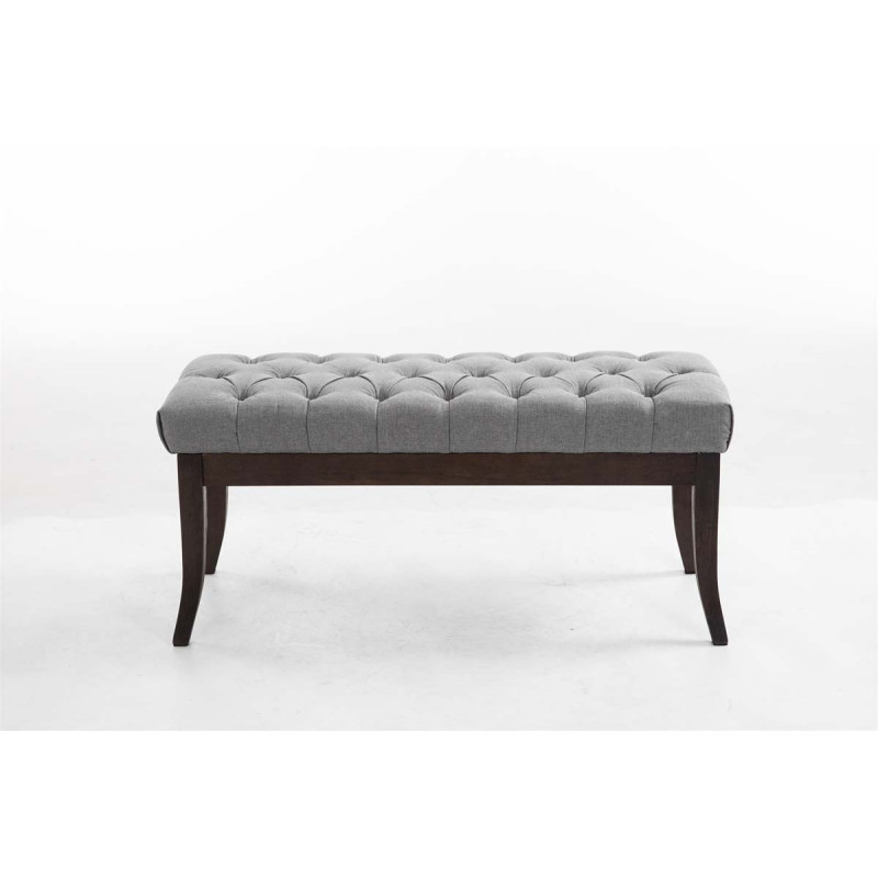 Banc Ramsès en tissu antique foncé 100