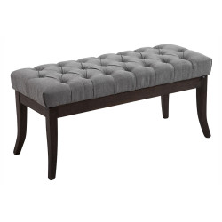 Banc Ramsès en tissu antique foncé 100